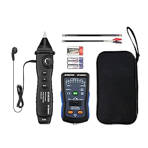 Wire Tracker Tone Generator - BTMETER BT-5900A Cable Finder for RJ11 RJ45 Ethernet LAN Network Cable Telephone Line Tester Toner Probe Kit , Continuity Checker