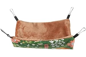 WOONEKY Double Layer Cotton Hamster Hammock Small Pet Bed Hanging Warm Design Safe and Comfortable