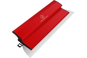 Hephaestools 32IN/80CM Skimming Blade, Drywall Smooth Finish Tool for Drywall/Plaster/Wallboard, Replaceable 0.35mm Precision European Stainless Steel Blade Insert, Engonomic Desgin Plastic Body