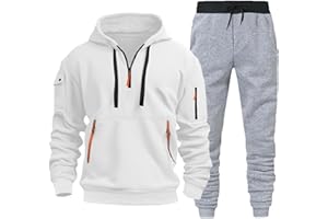 Men's Sweatsuits 2 Piece Outfits Hoodie and Sweatpants Jogging Suit Sports Set Fashion Workout Athletic Tracksuits