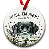 SOL VIBES Duck Hunter Ornament, Hunting Dog Tree Decor, Christmas Decorative Ornaments, Outdoor Activity Theme Gifts for Men & Wildlife Lovers, Gift for Hunting Enthusiast