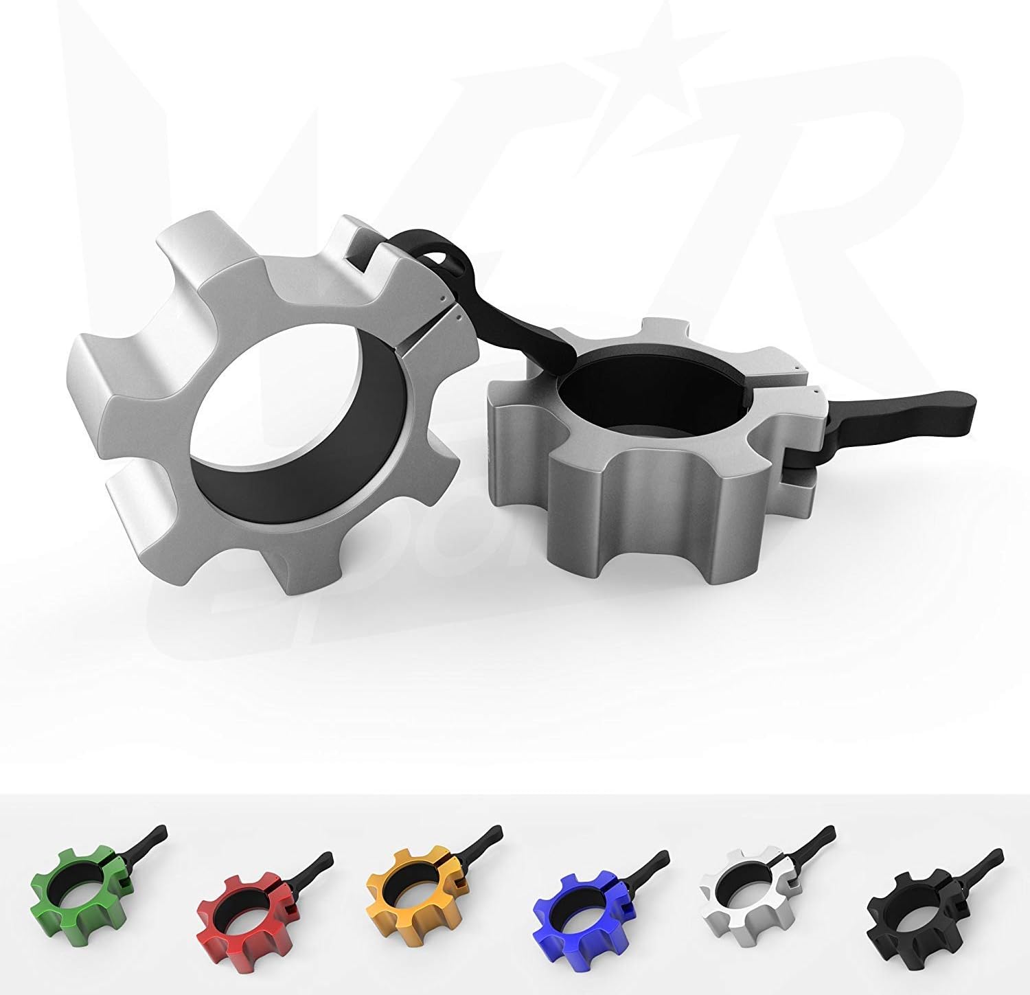 Aluminium Olympic Collar Heavy Duty Clamp Barbell Dumbbell Weight Gym - SET