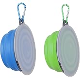 Collapsible Dog Bowl,2 Pack Portable and Foldable Pet Travel Bowls Collapsable Dog Water Feeding Bowls Dish for Dogs Cats and