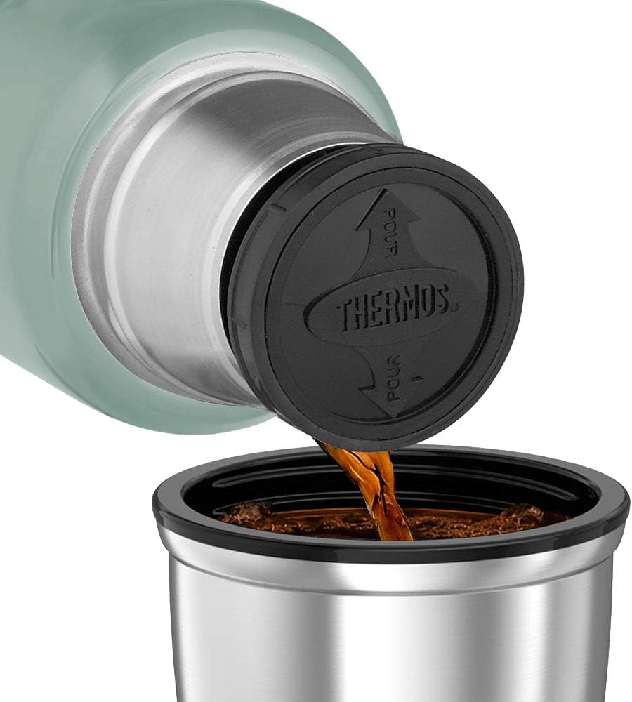 Thermos, Stainless King Duck Egg Travel Flask (1.2L), Premium Leak Proof Insulated Tea & Coffee Flask for Hot & Cold Drinks - Image 5
