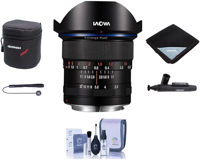Amazon Com Venus Laowa 12mm F 2 8 Zero D Ultra Wideangle Lens For Canon Ef Cameras Black Bundle With Lens Case Lens Wrap Flex Lens Shade Cleaning Kit Capleash Ii Lens Cleaner Pc Software