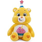 Care Bears 9" Bean Plush (Glitter Belly) - Birthday Bear - Soft Huggable Material!, Small