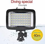 Qinlorgo Waterproof LED Video Light 40m Diving Camera Smartphone Fill Lamp 1800 view 3