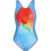 beautyin Girls One Piece Swimsuits Size 7-16 Athletic Racerback Bathing Suit