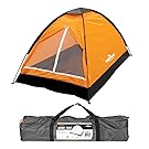Milestone Camping Dome Two Person Tent - Orange