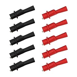 XYRSTOLR 10Pcs 10A Insulated Alligator Clips with