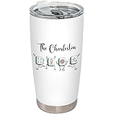 BEHIFL Chinese Mahjong Tumbler, Mah Jong Lover Gifts Stainless Steel Tumbler with Lid and Straw 20oz, Gifts for Mah Jong Players Travel Coffee Cup