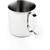 GSI Outdoors Ultra-Durable, Rustproof, Fireproof Glacier Stainless Steel 14 fl. oz. Cup for Backpacking and Camping