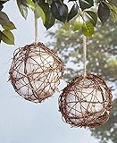 The Lakeside Collection Set of 2 Globe Hummingbird Nesters