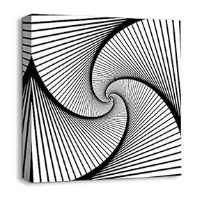 Canvas Wall Art - Abstract Visual Illusion - Giclee Painting Wall Art for Bedroom Living Room Home Decoration - 12x12 inches