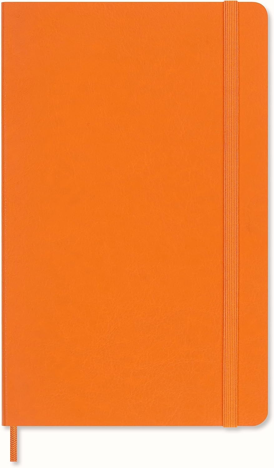 Moleskine Precious & Ethical Notebook, With Gift Box, Vegan Soft Cover, Elastic Closure, Large Format 13x21 cm, Colour Orange