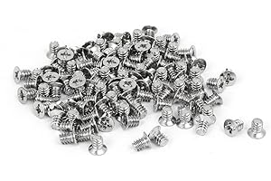 uxcell uxcellComputer PC Case 3.5-inch HDD 6#-32 Flat Phillips Head Hard Drive Screw 100pcs