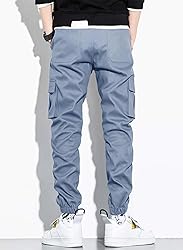 JMIERR Mens Casual Joggers Pants Stretch Elastic