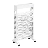 AGTEK 5 Tier Rolling Utility Cart, Book Cart with