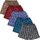 Alexander Del Rossa Mens Satin Boxer Shorts, Paisley Underwear