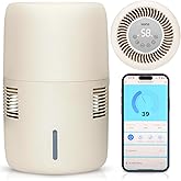 Smart Evaporative Humidifier with App Control & 3L Tank – Mist-Free, No White Dust – Quiet Operation for Better Sleep – Klarta Humea Beige