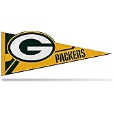 Rico Industries NFL Football Green Bay Packers Soft Felt Pennant - EZ to Hang - Home Décor (Game Room, Man Cave, Bed Room)