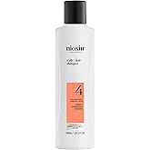Nioxin System 4 Scalp + Hair Thickening Shampoo for Colored, Dry, & Damaged Hair with Progressed Thinning | Maintain Vibrant Color | Cleanse, Nourish & Boost Hair Density with Niacinamide & Biotin