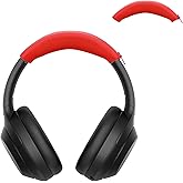 Axuzsyx Silicone Soft Headband Cover for Sony WH-1000XM4, WH-CH720N, WH-XB910N, ULT WEAR, Sweat Dustproof Headband Protector for Space Q45, Life Q30 & Q20(Red)