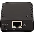 GOWENIC USB Printer Server, Printer Network Sharer, TCP/IP LPR Print Server, Wireless Extender Sharer, 10/100Mbps RJ45 LAN 1 Port USB Ethernet Extension Adapter, 100-240V(#3)