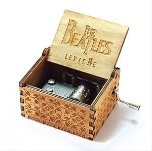 LYXL Caja Musica Niña Caja Musical De Manivela Caja De Madera ...