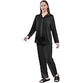 CUTESKY Pajamas for Women Set 2 Piece Womens Pjs Sets Long Sleeve Button Down Tops Soft Sleepwear