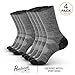 Pembrook Merino Wool Socks for Men & Merino Wool Socks for Women | Merino Wool Sock Pack 4 Pairs