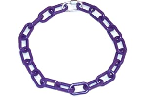GENERIC Goat Collars Plastic Chain with Metal Quick Link 20", 28" & 36" Long (Purple, Small 20")