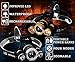 BenRan 6000Lm Headlamp IMPROVED LED,4 Light Modes Headlight,Zoom Flashlight with Rechargeable 18650 Battery & Dual Smart Charger,Hunting Helmet Light for Camping,Running (Focus Zoom Lights, Golden)