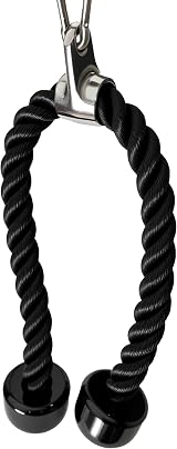 qibylift Tricep Rope 27 Inch Cable Attachment for Lat Pulldown Cable Machine view 6