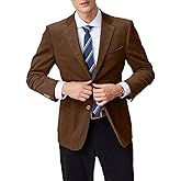 Men Corduroy Suit Jacket Slim Fit 2 Button Mens Casual Blazer Vintage Winter Corduroy Sport Coat for Men Work Jackets