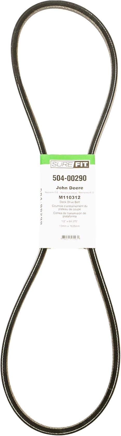 Amazon Com Surefit Deck Drive Belt Replacement For John Deere M110312 G100 Gt242 Gt262 Gt275 Lx172 Lx173 Lx176 Lx178 1 2 X 64 375 Garden Outdoor