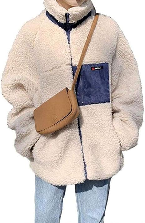 Amazon ボアジャケット フリースジャケット レディース ボアブルゾン ボアコート アウターコート ジャンパー ジャケット もこもこ 防寒コート 冬 ゆったり カジュアル アウトドア フリース ブルゾン ベージュ コート ジャケット 通販
