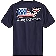 vineyard vines Boys' Flag Whale Short-Sleeve Pocket T-Shirt
