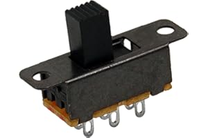 SOURCING MAP uxcell 10Pcs DC 0.5A 50V 3 Position 2P2T DPDT Panel Mount Slide Switch SS23D32