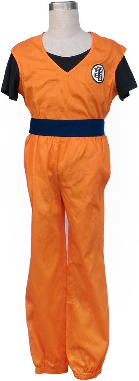 Aovei Dragon Ball Son Goku Martial Art Uniform Cosplay Costume, Male-XXX-Large