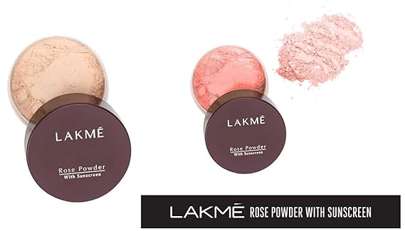 Lakme Rose Face Powder, Soft Pink, 40g & Lakme Rose Face Powder, Warm Pink, 40g