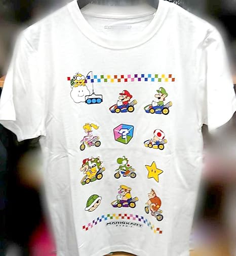 Amazon Co Jp Mサイズ メンズ マリオカート Tシャツ ホワイト ホビー