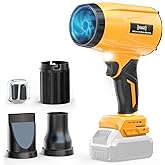 DIYtoolifz 800,000RPM Cordless Leaf Blower Compatible with Dewalt 20V (Tool Only), Brushless Motor, Adjustable Speed, Lightweight Portable Electric Blower for Car, Patio, Garden (Without Battery)