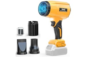 DIYtoolifz 800,000RPM Cordless Leaf Blower Compatible with Dewalt 20V (Tool Only), Brushless Motor, Adjustable Speed, Lightweight Portable Electric Blower for Car, Patio, Garden (Without Battery)