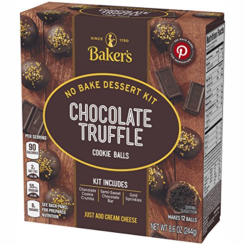 Baker's Chocolate Truffle Cookie Balls No Bake Dessert Kit, 8.6 oz