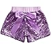 Cilucu Baby Girls Shorts Toddler Sequin Shorts Sparkles on Both Sides Purple 12 Months