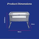 Chicco Next2Me Essential Infant Cosleeping Crib 0-6 Mo Adjustable view 9