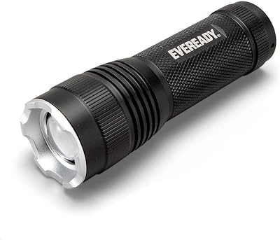 Eveready LED Torch Black Super Bright Water Resistant Camping Outdoors