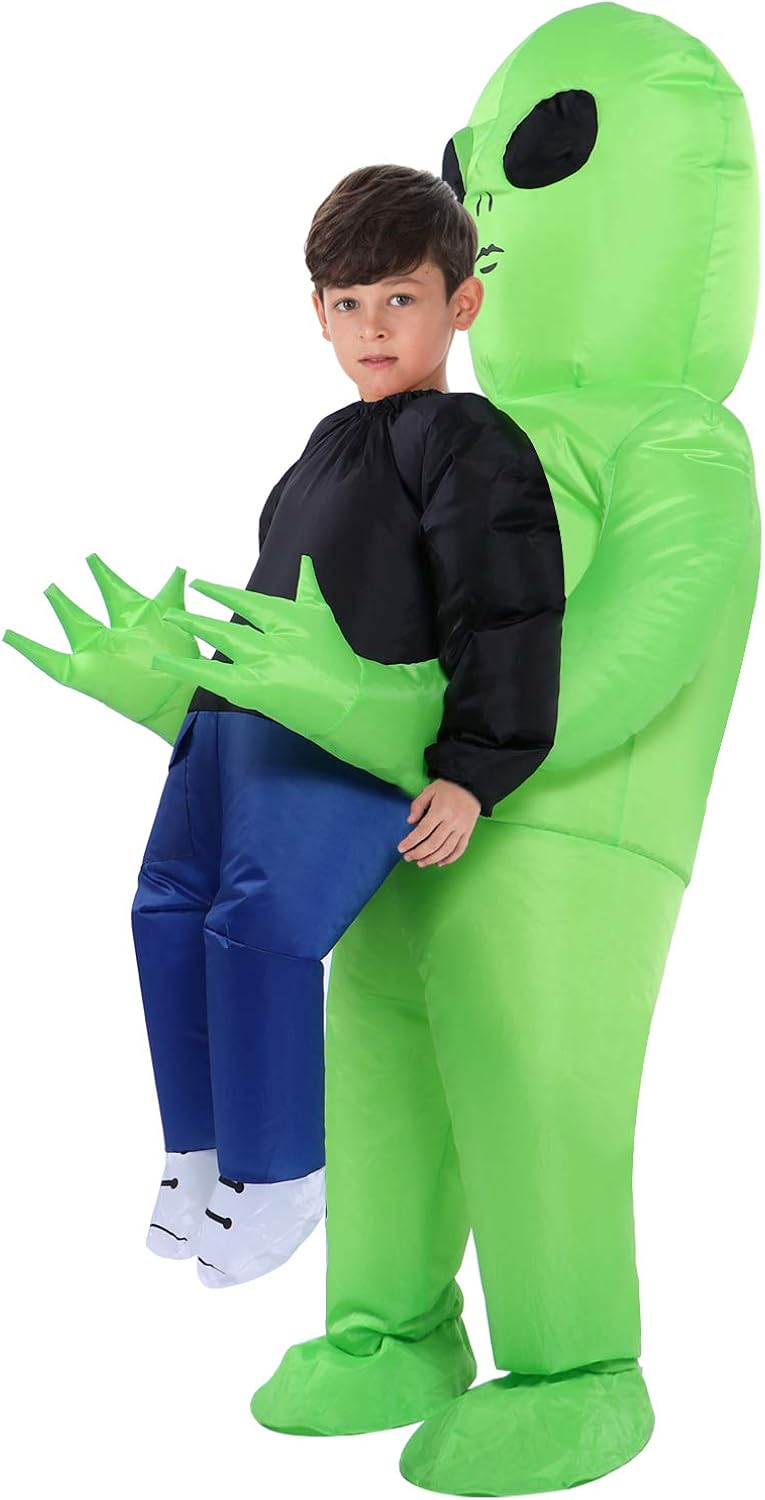 TOLOCO Inflatable Costume | Inflatable Alien Rider Costumes for Child | Halloween Costume Cosplay Party: Clothing