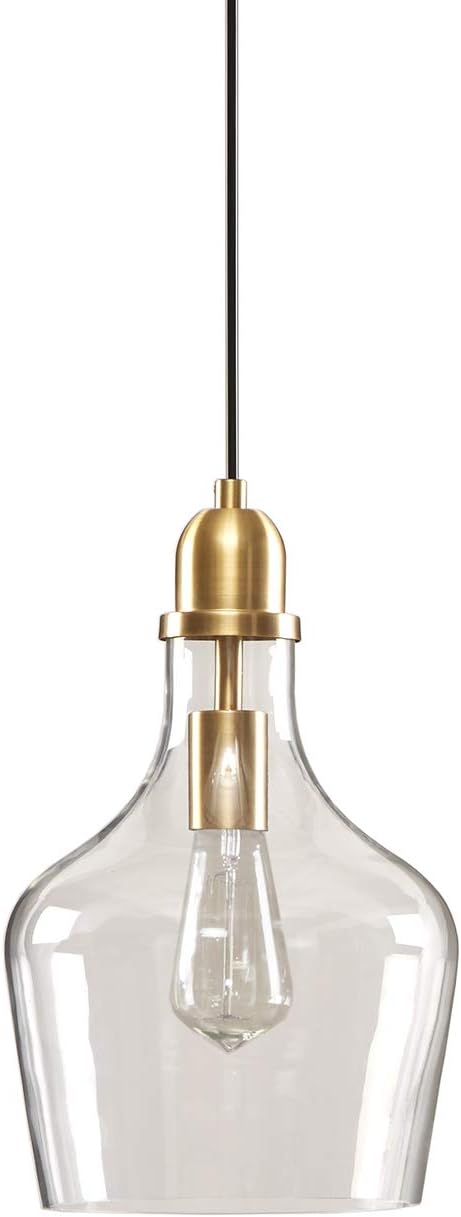 Hampton Hill Auburn Gold Modern Chandeliers Pendant Hanging Lamp Ceiling, Dining Room Lighting Fixtures, 8"x8": Furniture & Decor